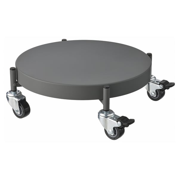 OLIVBLAD Pflanzenrollwagen, drinnen/draußen dunkelgrau, 32 cm