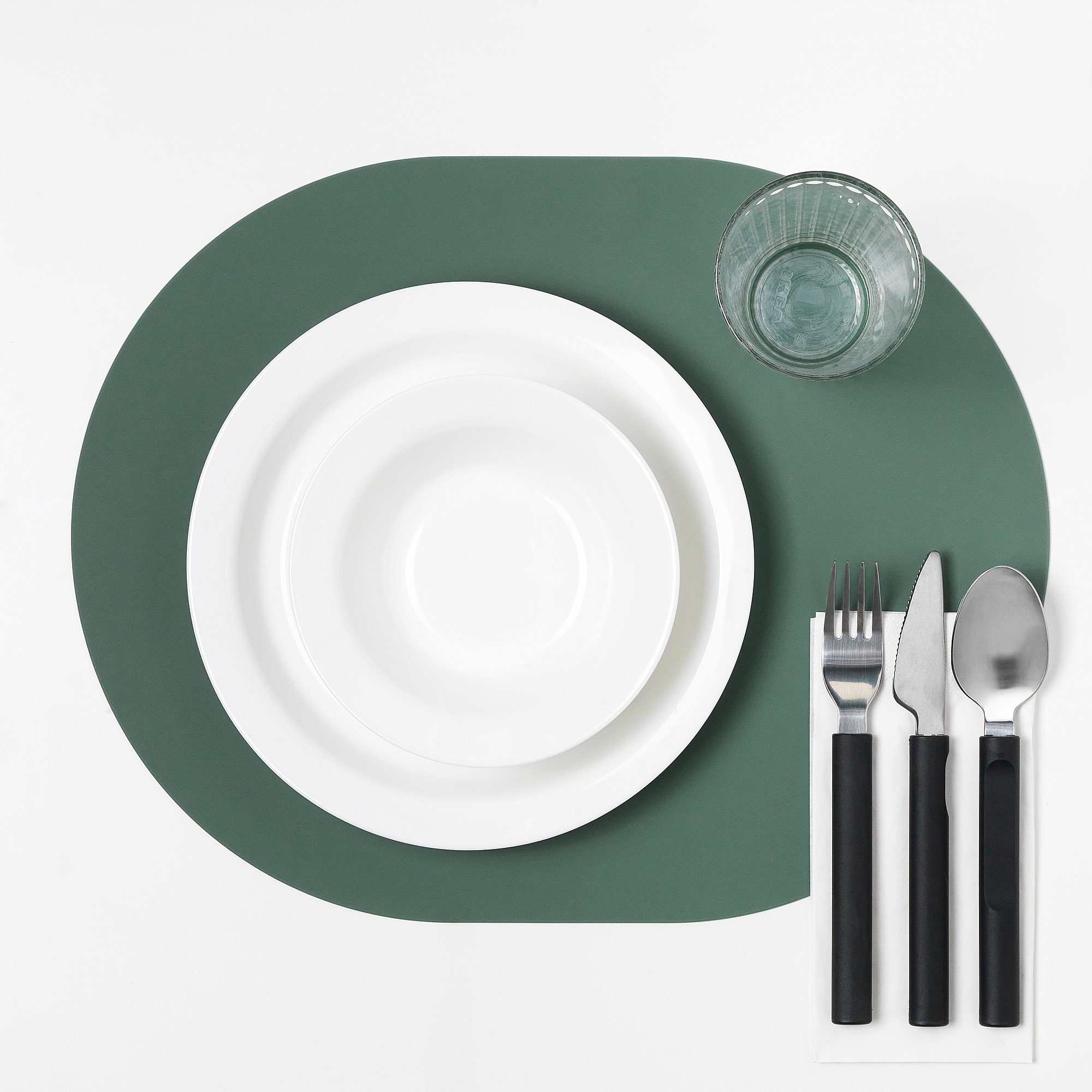 OMTÄNKSAM Tischset, rutschfest, grün, 45x35 cm IKEA Schweiz