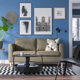 PÄRUP 2er-Sofa, Fridtuna grau/braun