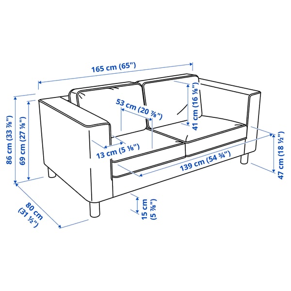 PÄRUP 2er-Sofa, Gunnared beige