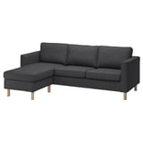 PÄRUP 3er-Sofa mit Récamiere, Gunnared dunkelgrau