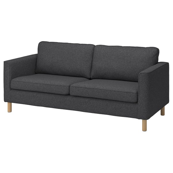 PÄRUP Bezug 3er-Sofa, Gunnared dunkelgrau