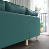 PÄRUP Ecksofa 4-sitzig, Kelinge grautürkis