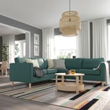 PÄRUP Ecksofa 4-sitzig, Kelinge grautürkis