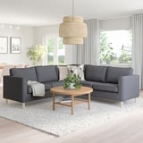 PÄRUP Ecksofa 4-sitzig, Vissle grau