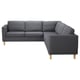 PÄRUP Ecksofa 4-sitzig, Vissle grau