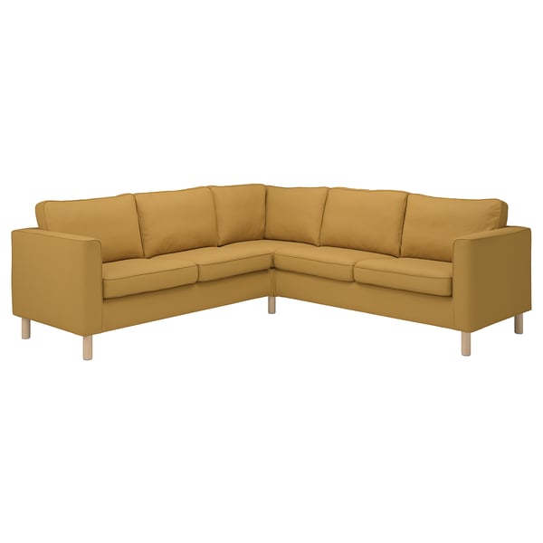 PÄRUP Ecksofa 4-sitzig, Vissle ocker