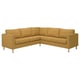 Option: PÄRUP Ecksofa 4-sitzig, Vissle ocker