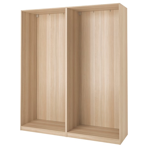 PAX 2x Korpus Kleiderschrank, Eicheneff wlas, 200x58x236 cm