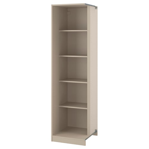 PAX Eckanbauelement/4 Böden - graubeige 53x58x201 cm