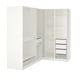 Option: PAX Eckkleiderschrank, weiß, 211/161x201 cm