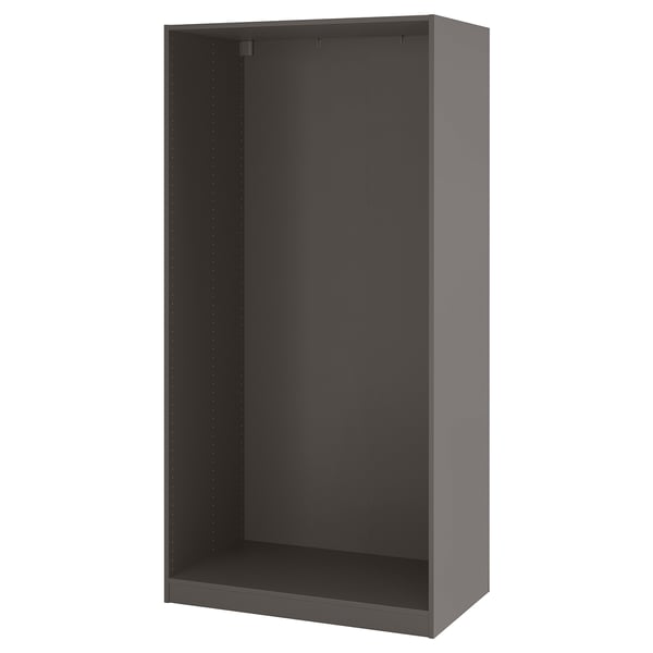 PAX Korpus Kleiderschrank, dunkelgrau, 100x58x201 cm
