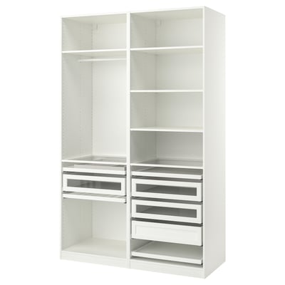 PAX Schrankkombination, weiß, 150x58x236 cm