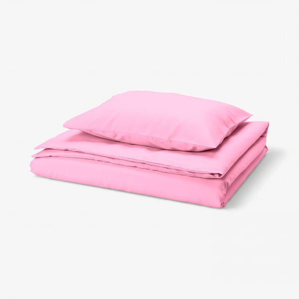 PILTANDVINGE Bettwäsche-Set, 2-teilig, rosa, 150x200/50x60 cm