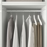 PLATSA Kleiderschrank mit 6 Türen, weiß/Fonnes weiß, 240x57x231 cm