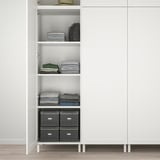 PLATSA Kleiderschrank mit 9 Türen, weiß Sannidal/weiß, 300x57x271 cm