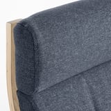 POÄNG Sessel, Eichenfurnier weiß lasiert/Gunnared blau