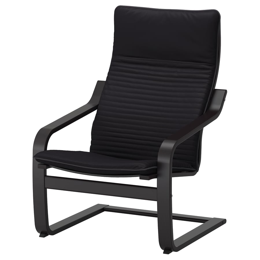 POÄNG Sessel, schwarzbraun/Knisa schwarz IKEA Schweiz