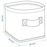 PURRPINGLA Korb, textil/beige, 25x20x20 cm