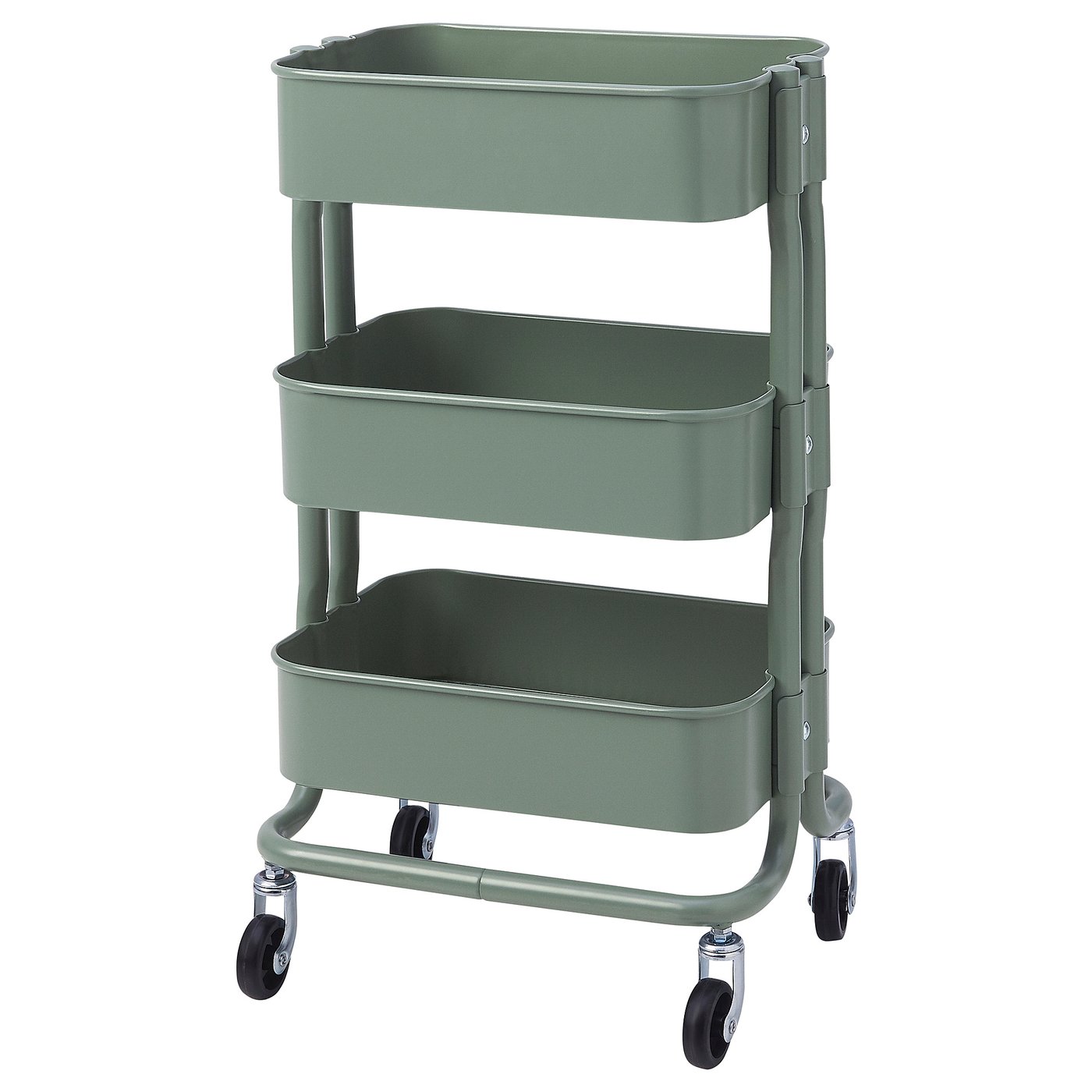 RÅSHULT Servierwagen, graugrün, 28x38x65 cm IKEA Schweiz
