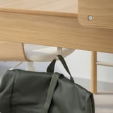 RIDSPÖ / LÅNGFJÄLL Schreibtisch und Stuhl, Eiche beige/weiß