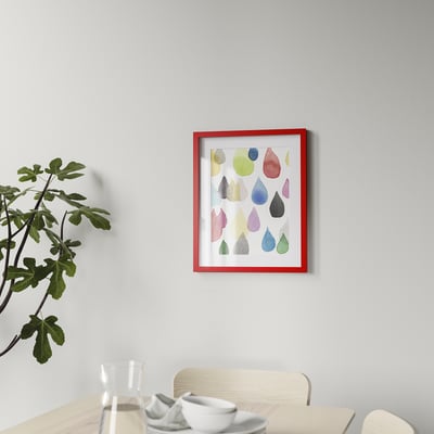 RÖDALM Rahmen, rot, 40x50 cm
