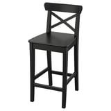 ROSENTORP Barhocker, Arbeitsplattenhöhe/schwarz, 63 cm