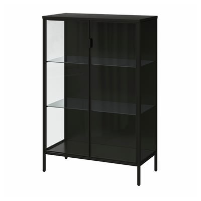 RUDSTA Vitrine, anthrazit, 80x37x120 cm