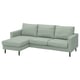 SALTSJÖBADEN 3er-Sofa mit Récamiere, Gunnared hellgrün