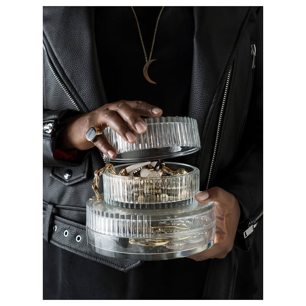 SAMMANHANG Glasbehälter mit Deckel - Klarglas - IKEA