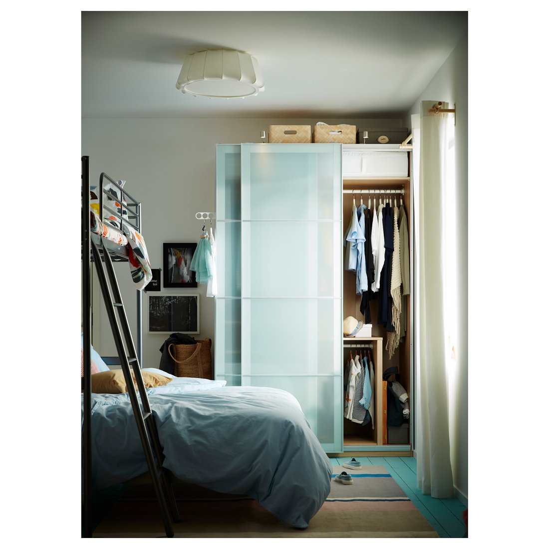 SEKKEN 4 Paneele f Schiebetürrahmen, Frostglas, 100x236 cm - IKEA Schweiz