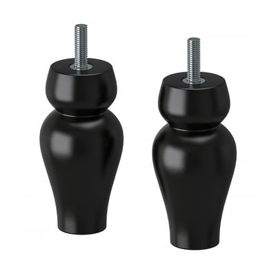 SIGGARP Bein, schwarz, 10 cm