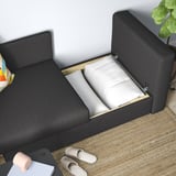 SKÖNABÄCK 2er-Bettsofa, Knisa dunkelgrau
