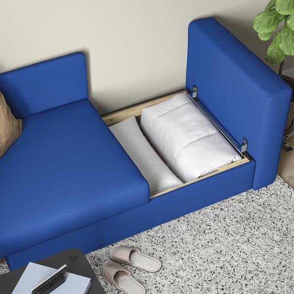 SKÖNABÄCK 2er-Bettsofa, Knisa leuchtend blau