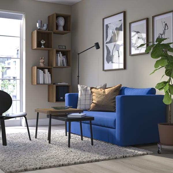 SKÖNABÄCK 2er-Bettsofa, Knisa leuchtend blau