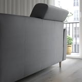 SLATORP 2er-Sofa, Hakebo dunkelgrau