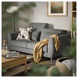 SLATORP 2er-Sofa, Hakebo dunkelgrau