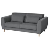 SLATORP 2er-Sofa, Hakebo dunkelgrau