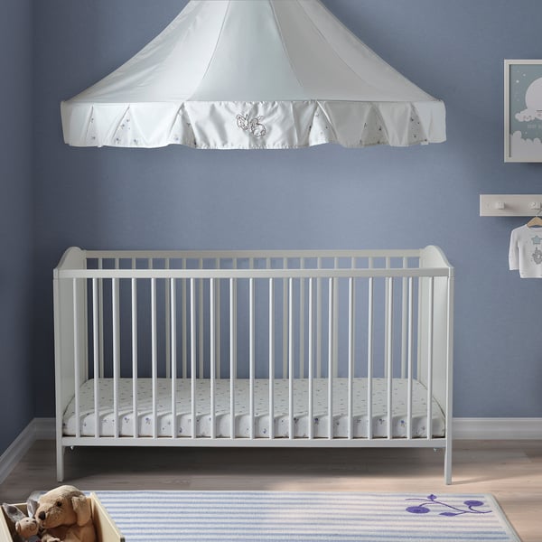 SMÅGÖRA Babybett, weiß, 70x140 cm