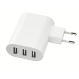SMÅHAGEL Ladegerät mit 3 USB-Ausgängen, weiß