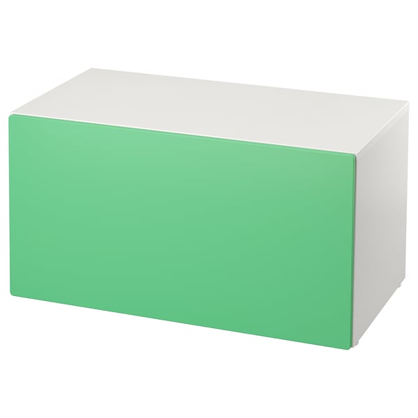 SMÅSTAD Bank mit Kasten - weiß/grün - IKEA Schweiz