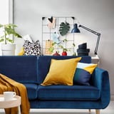 SMEDSTORP 3er-Sofa, Djuparp/dunkel grünblau Eiche
