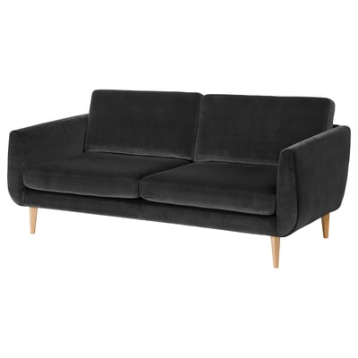 SMEDSTORP 3er-Sofa, Djuparp/dunkelgrau Eiche