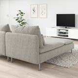 SÖDERHAMN 2er-Sofa, mit Récamiere/Viarp beige/braun