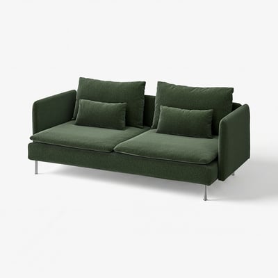 SÖDERHAMN 3er-Sofa, Johanneshov dunkelgrün