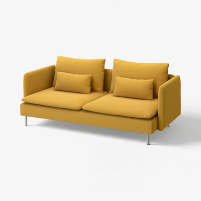 SÖDERHAMN 3er-Sofa, Kelinge dunkelgelb