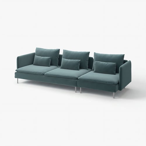 SÖDERHAMN 4er-Sofa, Alhamn dunkel graublau