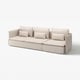 SÖDERHAMN 4er-Sofa, Gransel natur