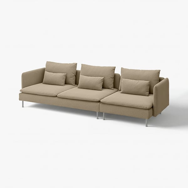 SÖDERHAMN 4er-Sofa, Johanneshov braunbeige