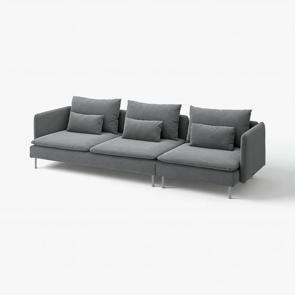 SÖDERHAMN 4er-Sofa, Johanneshov dunkelgrau